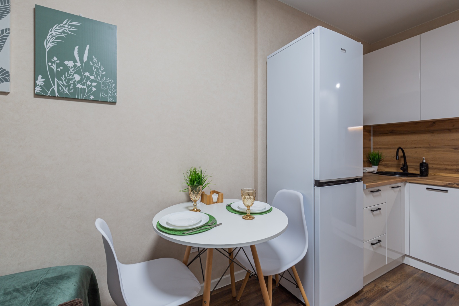 Уютная квартира студия с индивидуальным дизайном